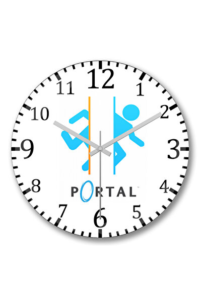 BASKI DÜNYASI أنا القانون ساعة الحائط الزجاج الحقيقي المنحني