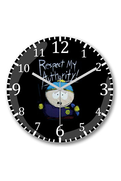 BASKI DÜNYASI Ceas de perete Cartman din sticlă de veritabilă calitate