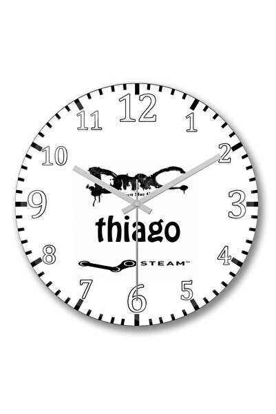 BASKI DÜNYASI Ceas de perete Devil Thiago din sticlă autentică bombată