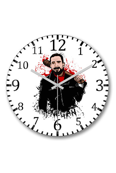 BASKI DÜNYASI Ceas de perete Negan din sticlă autentică bombată