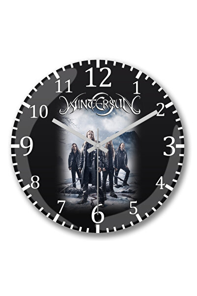 BASKI DÜNYASI Ceas de perete Wintersun din sticlă autentică bombată