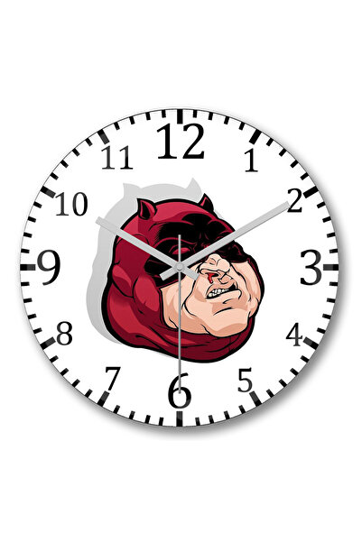 BASKI DÜNYASI ساعة حائط ديموليجوردو من الزجاج الحقيقي المنحني