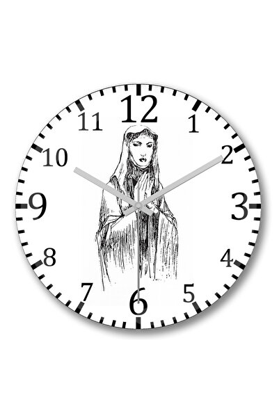 BASKI DÜNYASI ساعة حائط لاسومبرا من الزجاج الحقيقي المنحني