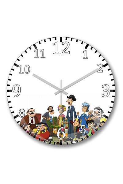 BASKI DÜNYASI ساعة حائط تورما دو تشافيس من الزجاج الحقيقي المنحني