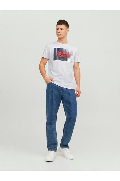 Jack & Jones Ανδρικό μπλουζάκι με στάμπα στο στήθος - Corplogo
