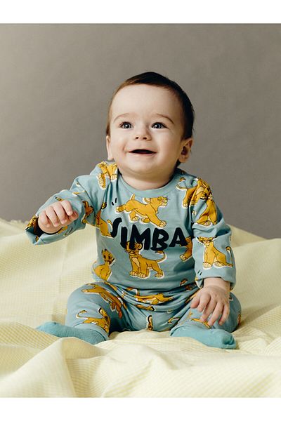 LC Waikiki Crew Neck Lion King Printed Baby Boy Pajama Set