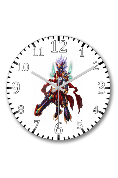 BASKI DÜNYASI Ρολόι τοίχου Metin Guerreiro με κυρτό γυαλί από αληθινό γυαλί