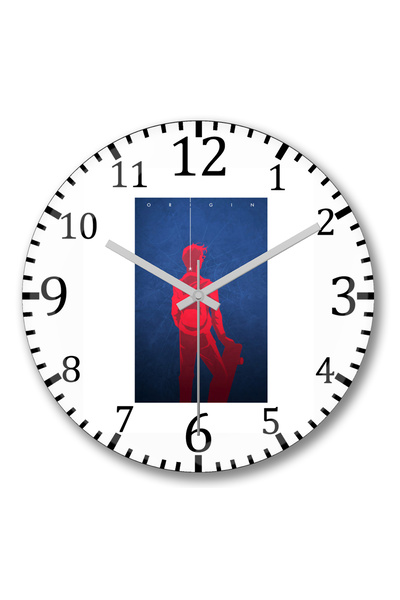 BASKI DÜNYASI ساعة حائط سبايدر مان 20 انجرام من الزجاج الحقيقي المنحني