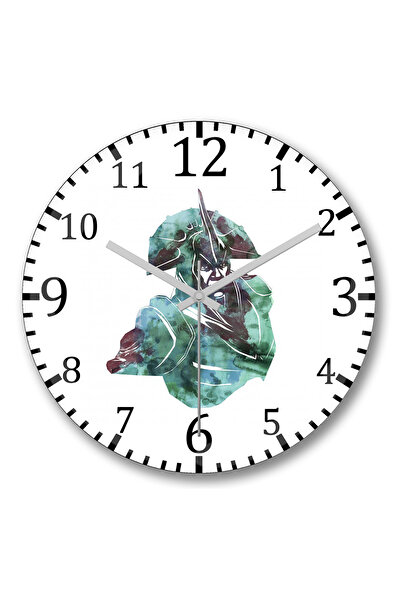 BASKI DÜNYASI دوتا تشن ساعة حائط من الزجاج الحقيقي المنحني