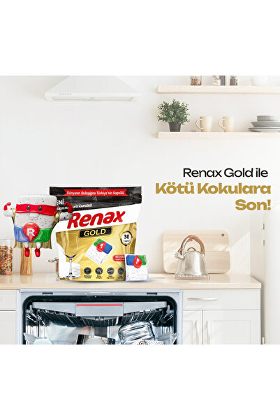 Renax Gold Bulaşık Makinesi Kapsülü 250 Li
