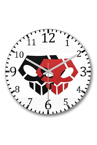 BASKI DÜNYASI ساعة حائط بليتش إيتشيغو أولكيورا جريمجو من الزجاج الحقيقي المنحني