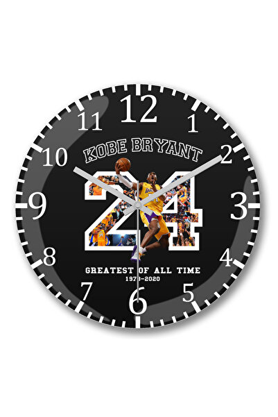 BASKI DÜNYASI Ceas de perete Kobe Bryant Cel mai mare de toate timpurile din sticlă autentică bombată