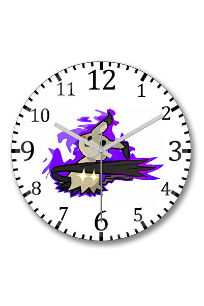 BASKI DÜNYASI ساعة حائط ميميكيو من الزجاج الحقيقي المنحني