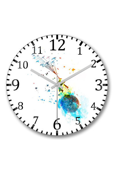 BASKI DÜNYASI Ceas de perete Micul Prinț3 din sticlă autentică bombată