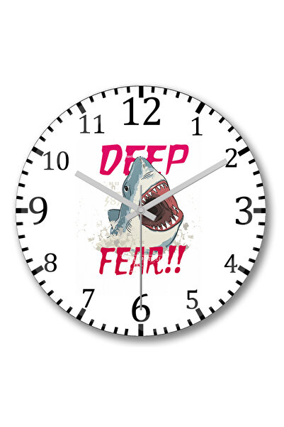 BASKI DÜNYASI ساعة حائط عميقة من الزجاج الحقيقي المنحني