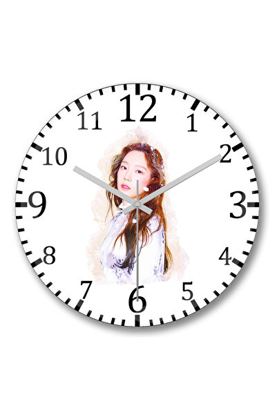 BASKI DÜNYASI Ceas de perete Taeyeon din sticlă autentică bombată