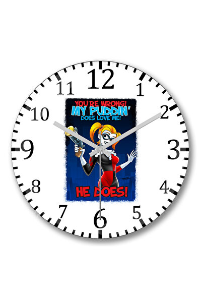 BASKI DÜNYASI Ceas de perete My Puddin din sticlă autentică bombată