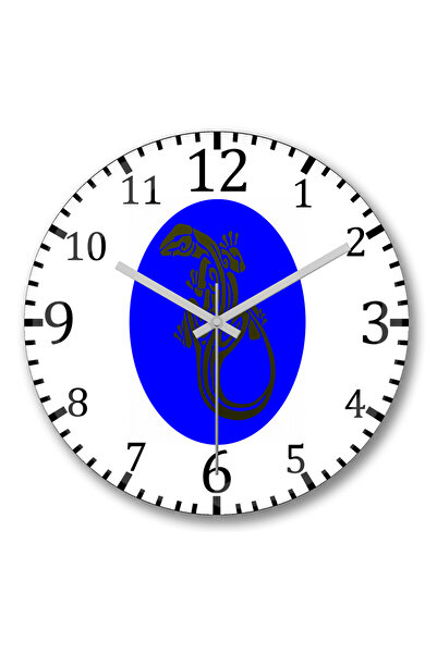 BASKI DÜNYASI ساعة حائط لاجارتو من الزجاج الحقيقي المنحني