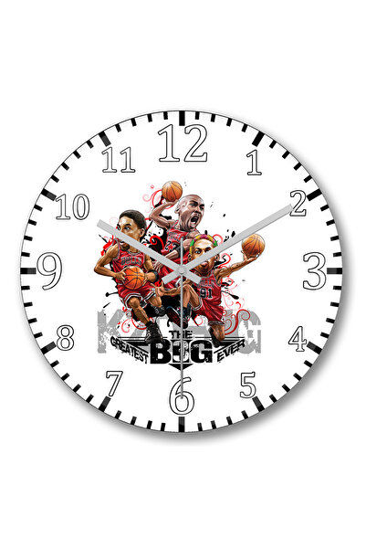 BASKI DÜNYASI ساعة الحائط الثلاثة الكبيرة من الزجاج الحقيقي المنحني