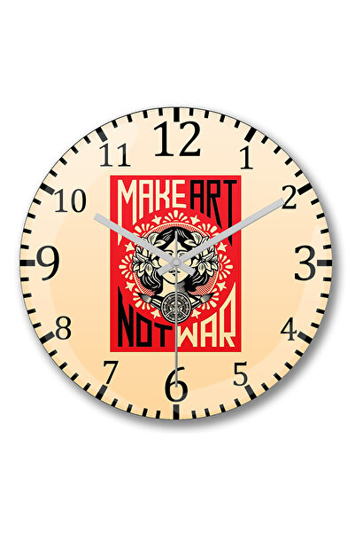 BASKI DÜNYASI Artă, faceți ceva, luptă, ceas de perete roșu, sticlă înclinată...