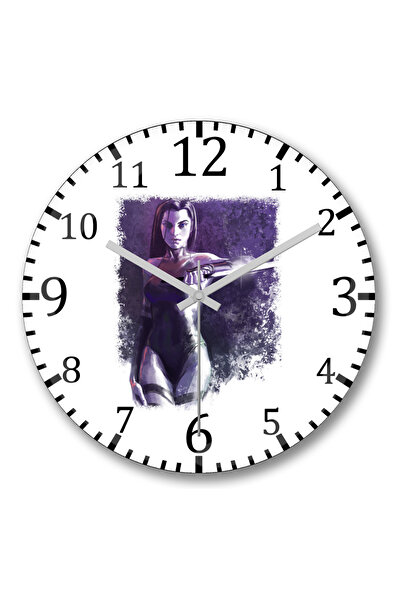 BASKI DÜNYASI Ceas de perete Psylocke din sticlă autentică bombată