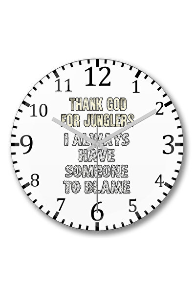 BASKI DÜNYASI الحمد لله على ساعة الحائط Junglers المنحنية من الزجاج الحقيقي