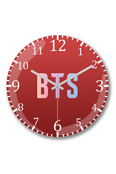 BASKI DÜNYASI Ceas de perete Bts 12 din sticlă autentică bombată