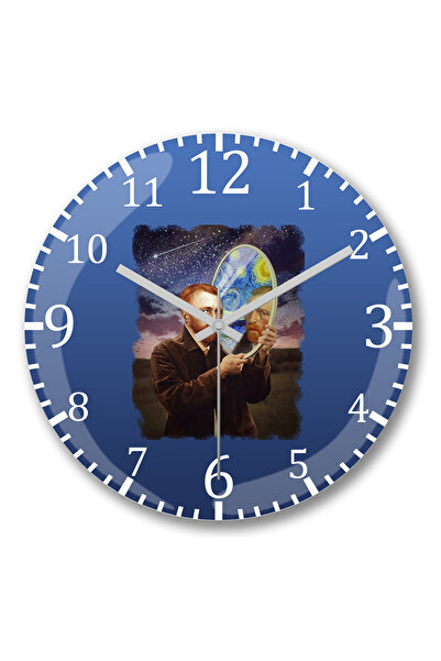 BASKI DÜNYASI Ceas de perete Van Gogh din sticlă autentică bombată