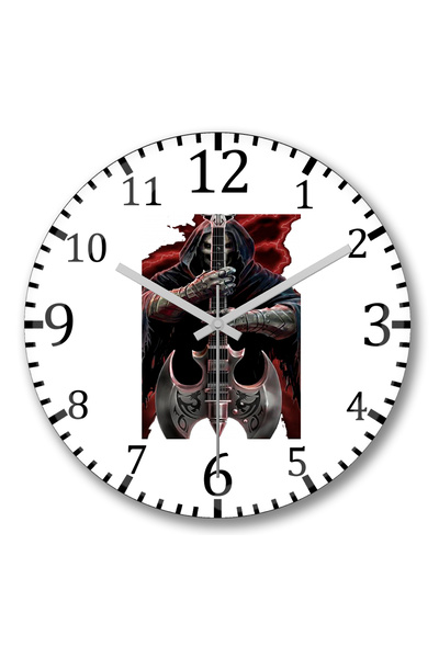 BASKI DÜNYASI Ceas de perete Rockn Roll din sticlă autentică bombată