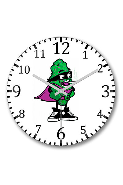 BASKI DÜNYASI Ceas de perete Second San din sticlă autentică bombată