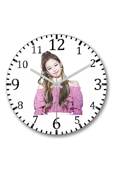 BASKI DÜNYASI Ceas de perete Blackpink Jennie 0 din sticlă autentică bombată