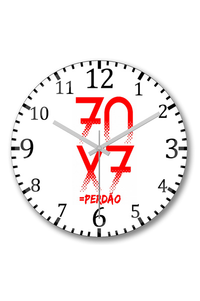 BASKI DÜNYASI Ceas de perete 7x7 din sticlă autentică bombată