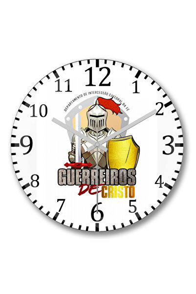 BASKI DÜNYASI Ceas de perete Guerreiros de Cristo Clara din sticlă autentică