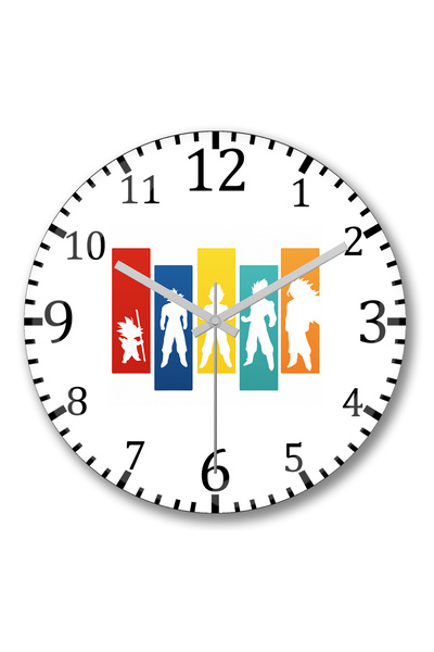 BASKI DÜNYASI Ceas de perete Goku Evoluçao din sticlă autentică bombată