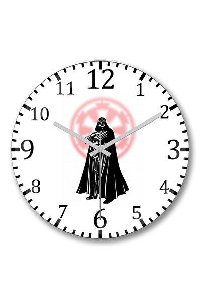 BASKI DÜNYASI Ceas de perete Darth Imperio din sticlă autentică bombată