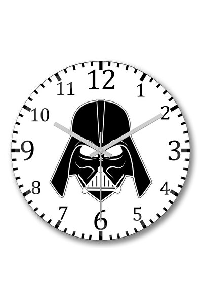 BASKI DÜNYASI Ceas de perete Star Wars Darth Vader cu sabie laser din sticlă ...