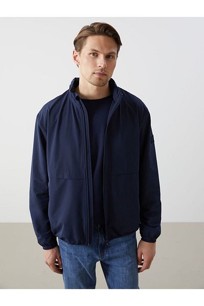 LC Waikiki Lcw Vision Navy Blue Standard Pattern Men's Coat