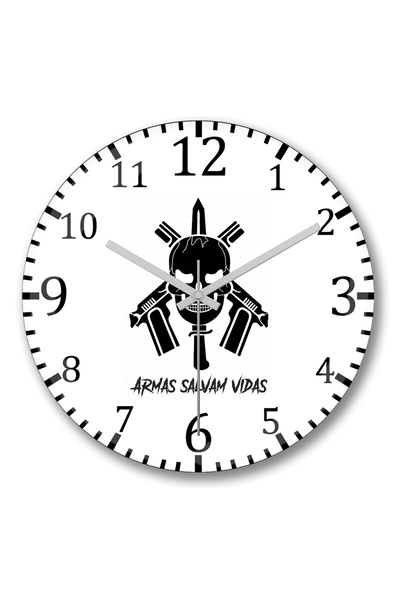 BASKI DÜNYASI ساعة حائط أرماس سلفام فيليبس من الزجاج الحقيقي المنحني