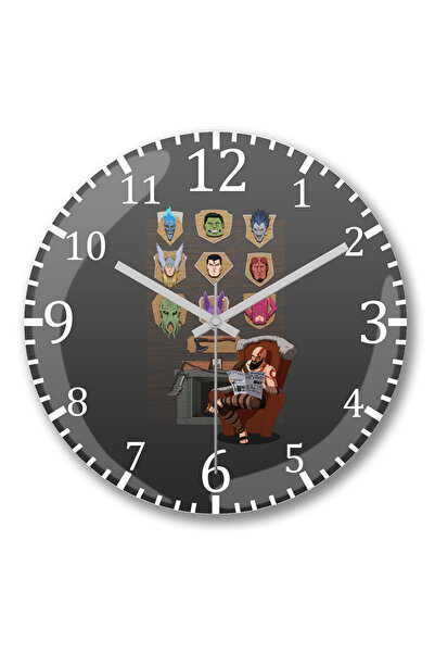 BASKI DÜNYASI God Of War Kratos Godslayer Ceas de perete din sticlă autentică...