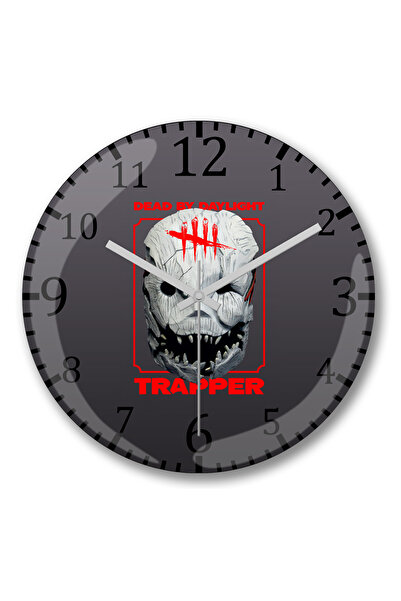 BASKI DÜNYASI Ceas de perete Dead By Daylight Trapper din sticlă autentică bo...