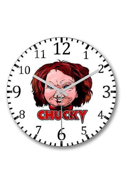 BASKI DÜNYASI ساعة حائط تشاكي الكلاسيكية من الزجاج الحقيقي المنحني