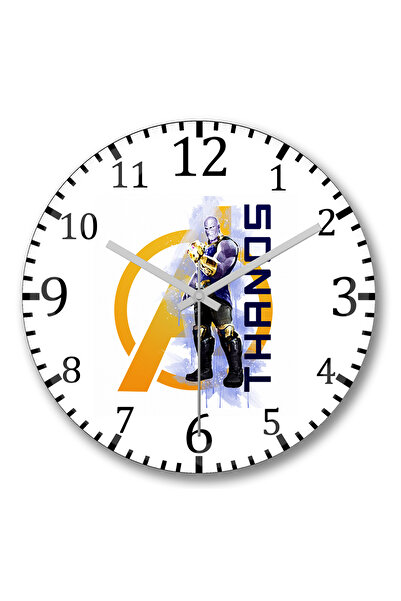 BASKI DÜNYASI Ceas de perete Avengers Thanos din sticlă autentică bombată