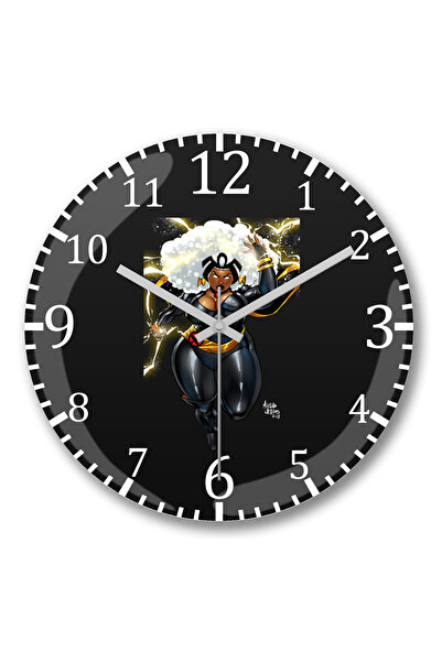 BASKI DÜNYASI Ceas de perete X Men Storm din sticlă autentică bombată