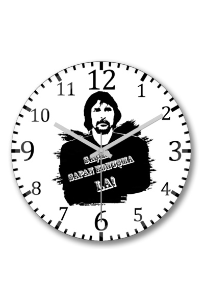 BASKI DÜNYASI Behzat Ç Saçak Sapan Konuşma Ceas de perete Bombeli din sticlă ...