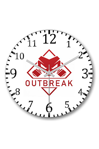 BASKI DÜNYASI ساعة حائط اندلاع من الزجاج الحقيقي المنحني