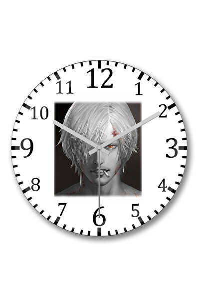 BASKI DÜNYASI ساعة حائط سانجي من الزجاج الحقيقي المنحني