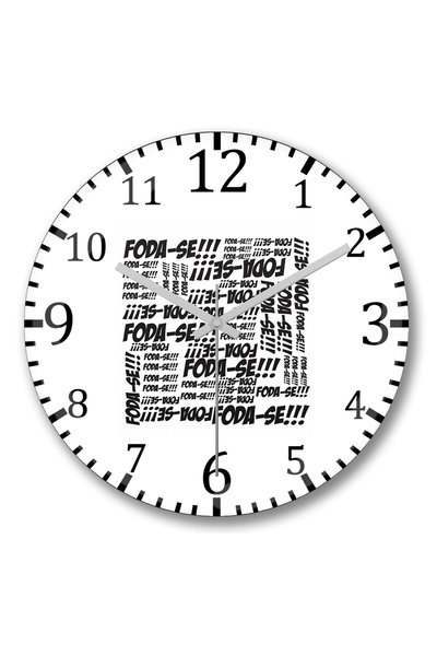 BASKI DÜNYASI ساعة حائط فودا سي من الزجاج الحقيقي المنحني