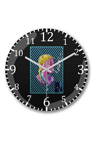 BASKI DÜNYASI Ceas de perete cu presiune joasă din sticlă autentică bombată