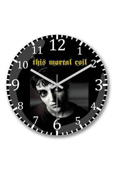 BASKI DÜNYASI Ceas de perete This Mortal Coil din sticlă autentică bombată
