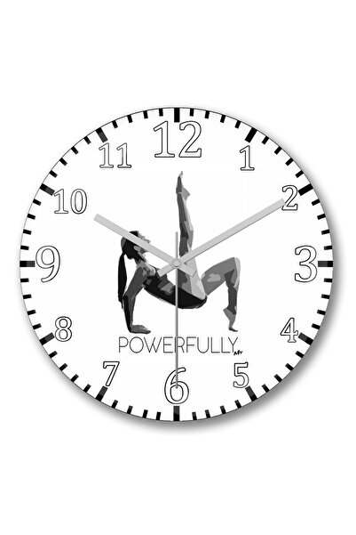 BASKI DÜNYASI ساعة حائط قوية من الزجاج الحقيقي المنحني